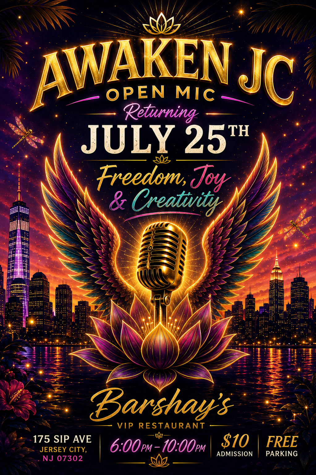 Open Mic w/ Features Artist blueJ: Awaken JC Open Mic